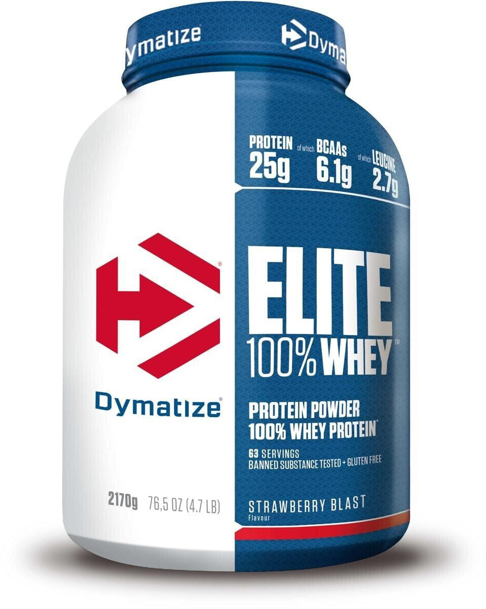 ELITE 100% WHEY + SHAKER GRATIS - BODYMANIA DYMATIZE Fresa / 4 lb