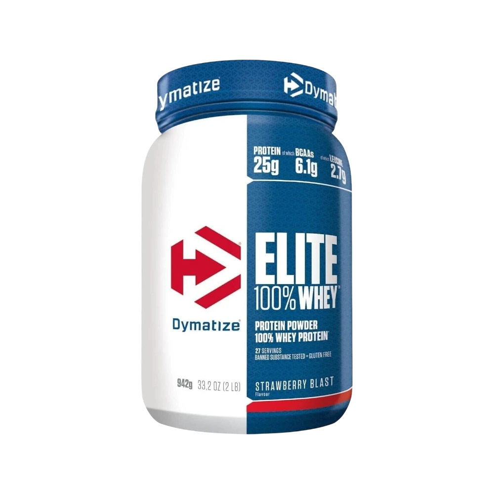 ELITE 100% WHEY + SHAKER GRATIS - BODYMANIA DYMATIZE Fresa / 2 lb