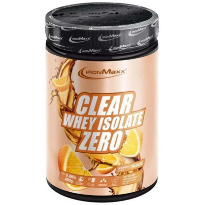 CLEAR WHEY ISOLATE ZERO 400G - BODYMANIA IRONMAXX Naranja