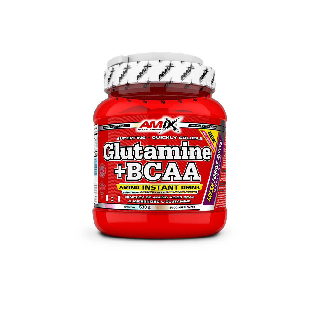 GLUTAMINE + BCAA - BODYMANIA AMIX 530 g / Frutas del Bosque