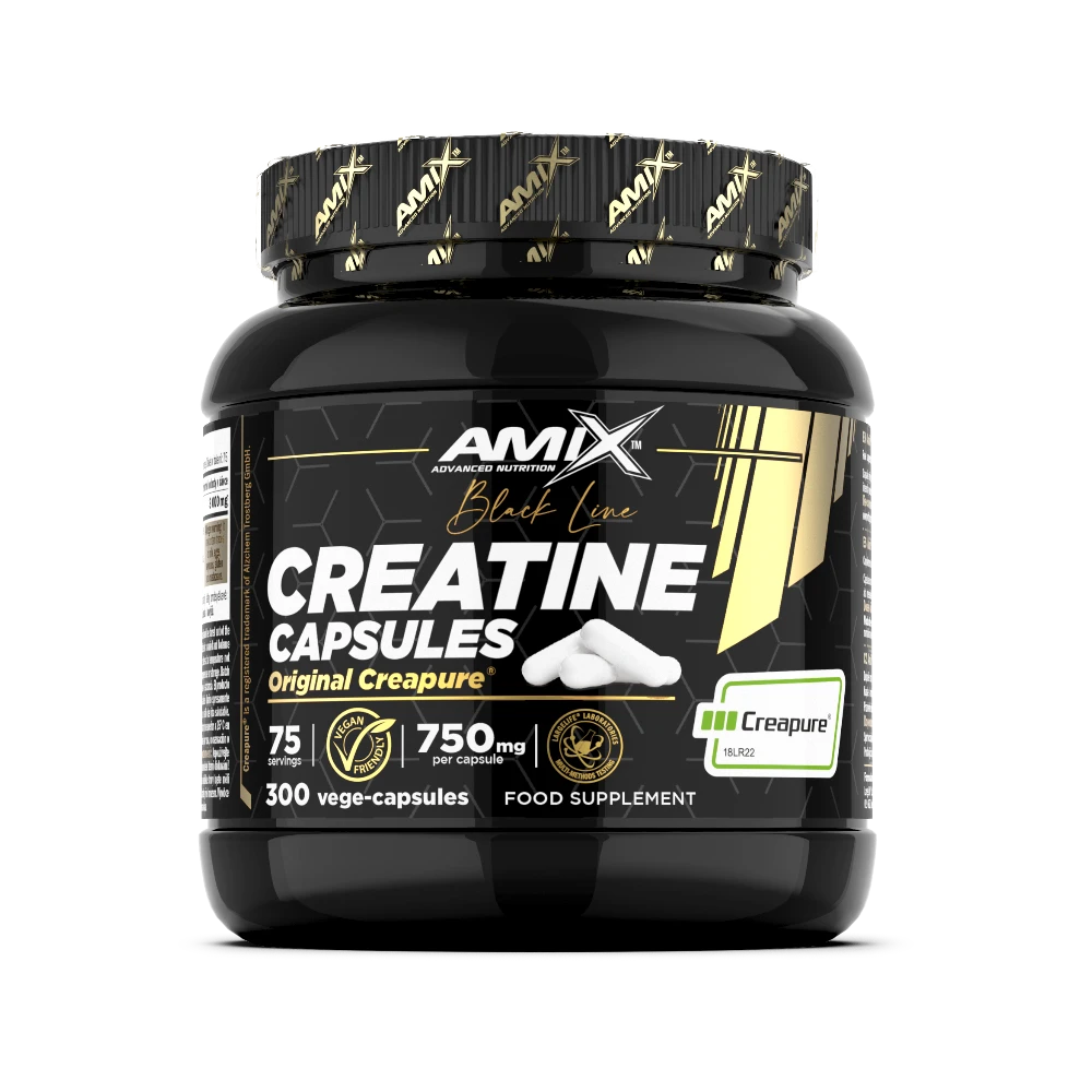 CREATINE CAPSULAS ORIGINAL CREAPURE - BODYMANIA AMIX BLACK LINE 300 Caps