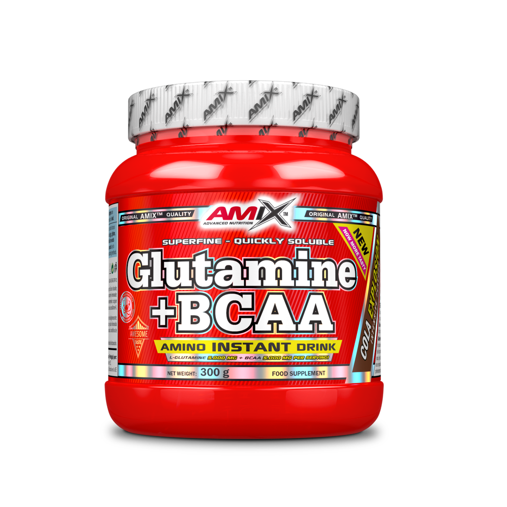 GLUTAMINE + BCAA - BODYMANIA AMIX 300 g / Cola