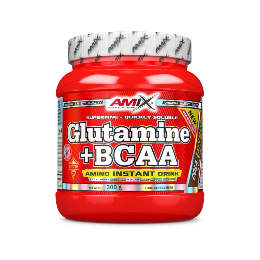 GLUTAMINE + BCAA - BODYMANIA AMIX 300 g / Cola