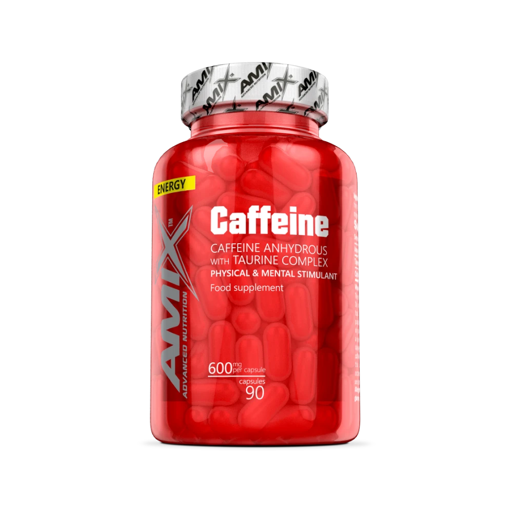 CAFFEINE WITH TAURINE 90CAPS - BODYMANIA AMIX Default Title