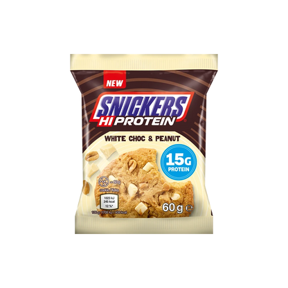 SNICKERS HIPROTEIN COOKIE 60G - BODYMANIA MARS PROTEIN Chocolate Blanco con Cacahuete