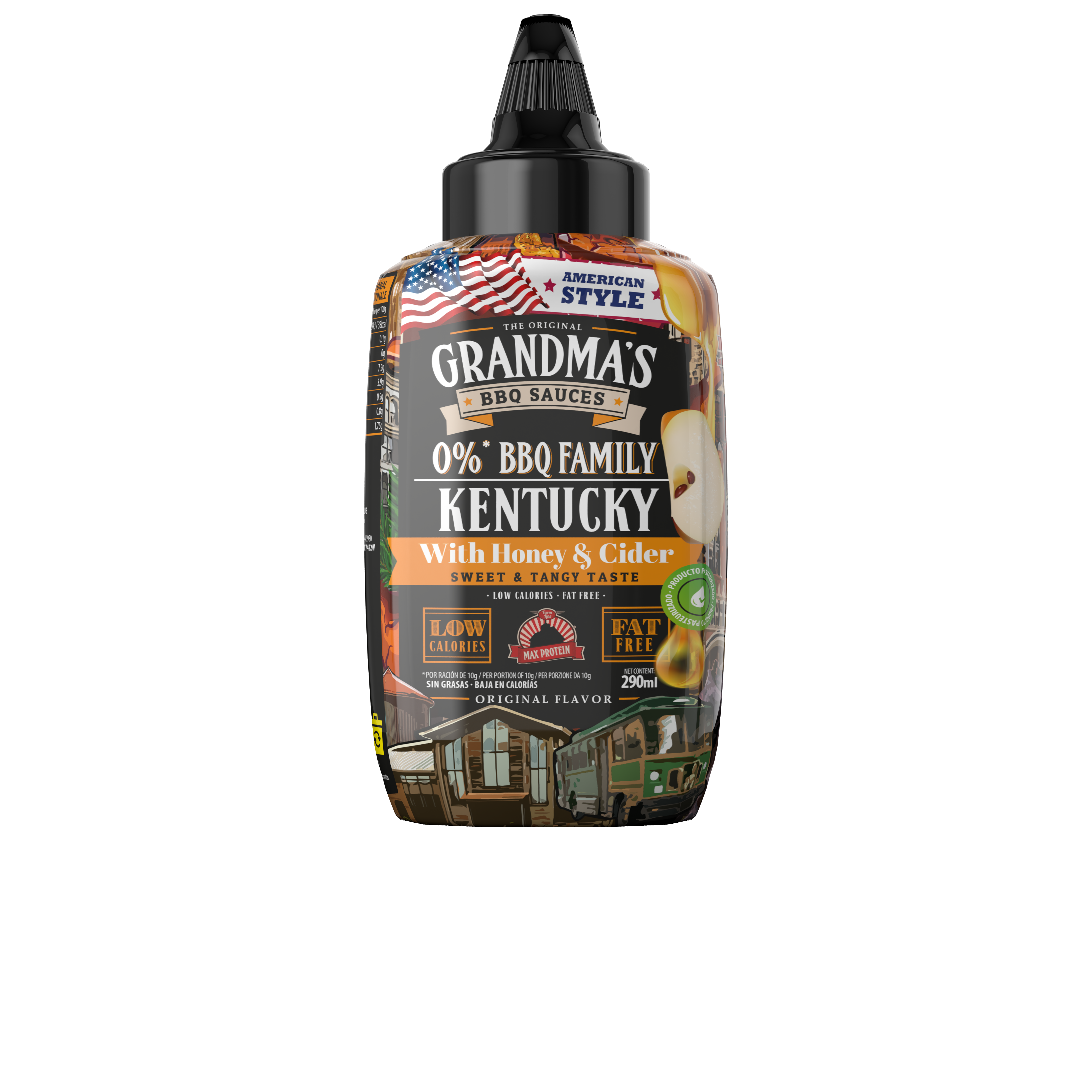 GRANDMA`S BBQ SAUCE 290ML - BODYMANIA MAX PROTEIN Ahumado