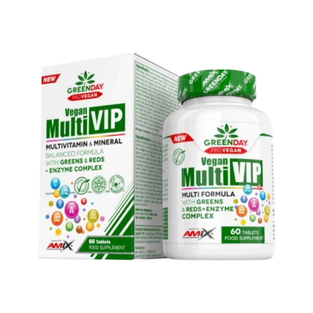 VEGAN MULTI VIP 60 TAB - BODYMANIA AMIX GREENDAY Default Title