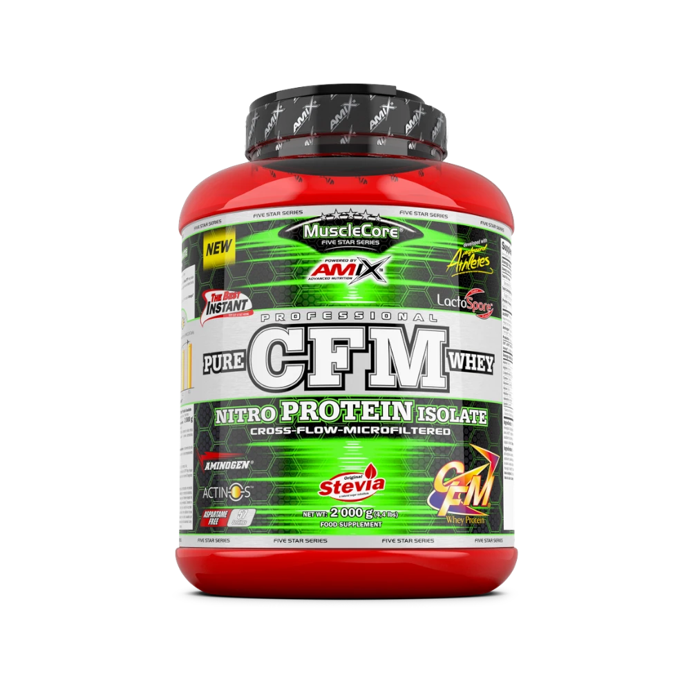 CFM NITRO WHEY + SHAKER GRATIS - BODYMANIA AMIX MUSCLECORE 2000 g / Fresa